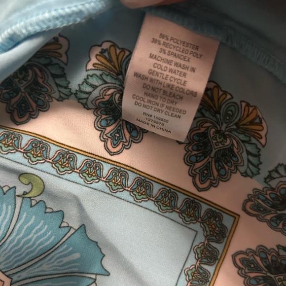 Blue Boxy Graphic Long Sleeve Shirt - Picture 3 of 3